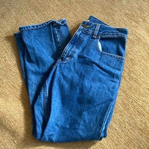 Vintage LLBean dark wash mom jean
